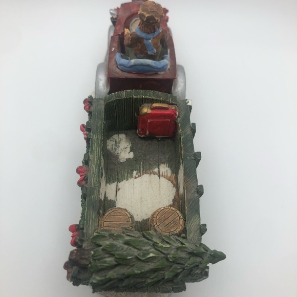 Vintage Christmas Hayride Tractor Figurine | Farm Decor | Removable Driver B37 - Picture 3 of 9